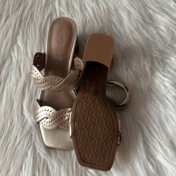 Joie Society gold slide heel sandal size 7 - Picture 4 of 4